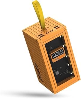 Callmate Ultrafuse Max 40000mAh Ultra High Capacity Power Bank, 23 W Fast Charging |Digital Display |4 USB Output Ports and 3 Input |LED Light with SOS| for Smartphones and Other Devices (CM-115)