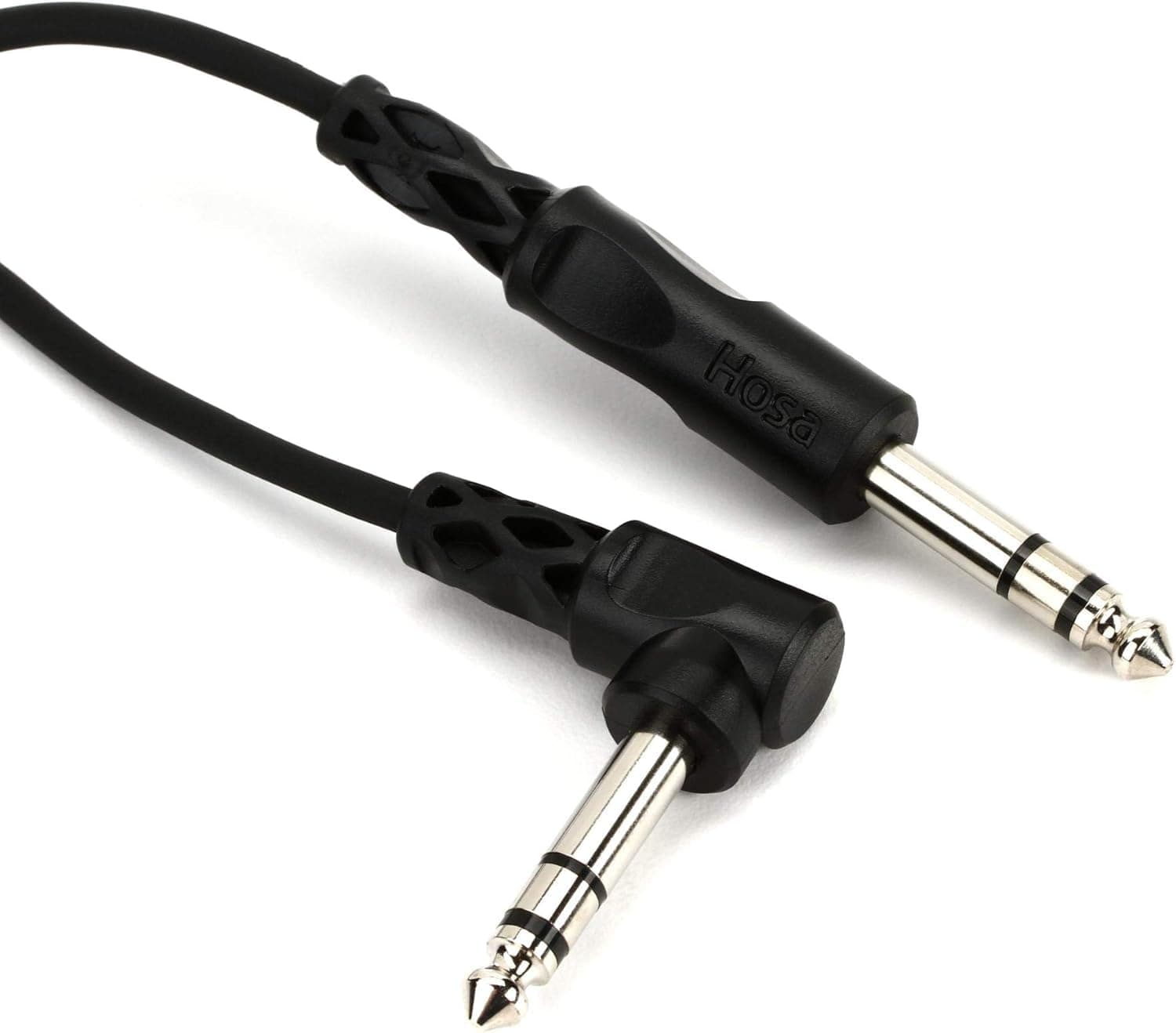 CSS-103R 1/4 Inch TRS to Right-angle1/4 Inch TRS Balanced Interconnect Cable, 3 Feet