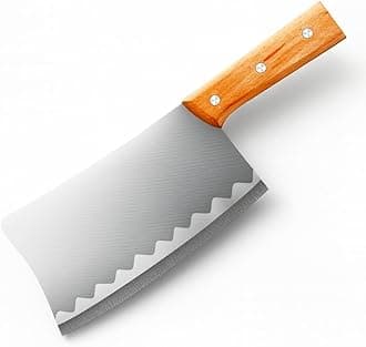 Machado 11.50" Handmade Serbian Forged Butcher Hunters Meat Cleaver Kitchen Knife | Chopper Bone Cutting Knives - German Stainless Steel - for Home Kitchen Restaurant Outdoor BBQ Camping and Gifting