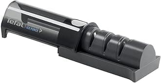 Tefal Ice Force Retractable Knife Sharpener 12.5x5.9cm,Black