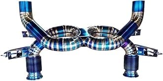 Boshu daili store Compatible With Huracan Compatible With EVO 5.2L Catback Exhaust System Pipe Electric Control Valve Car Muffler Cutout Sound Modify DIY (Color : Titanium Alloy Kit)