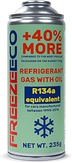FREEZEECO Replacement Kit for Car Air Conditioner with Oil, Type A Valve, 235...
