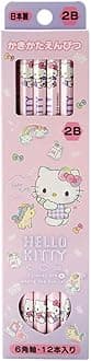 Sanrio (SANRIO) Sanrio Hello Kitty Pencil Pack 2B Hello Kitty Kitty-chan hello kitty 0.8 x 0.8 x 17.6 cm Kids Learning Stationery Character 566152 SANRIO