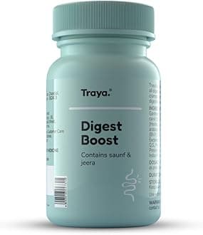 Traya Digest Boost | Natural Digestive Supplement | Relieves Digestion Problems, Acidity and Bloating | Contains Saunf & Jeera (60 tablets)