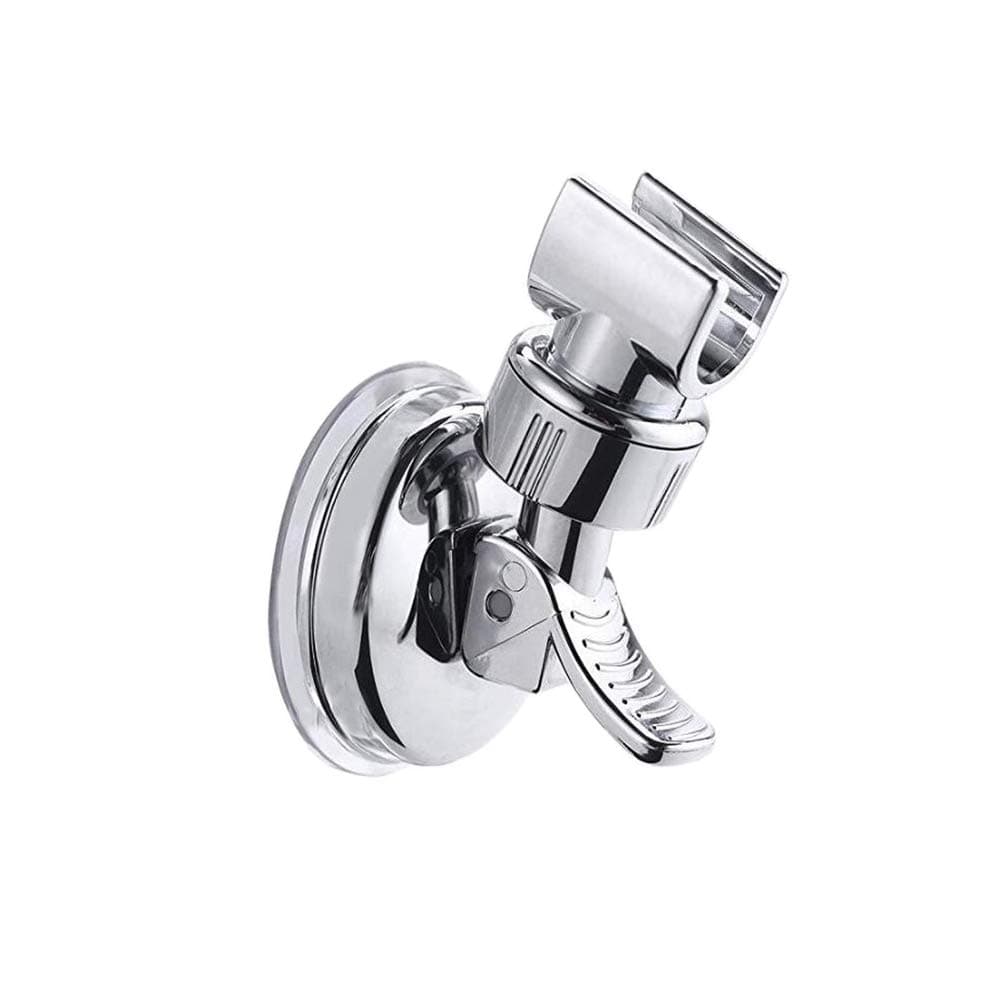 Medsuo Adjustable Shower Head Holder, No Drill Wall Mount Bracket, Chrome Polished, ABS Material