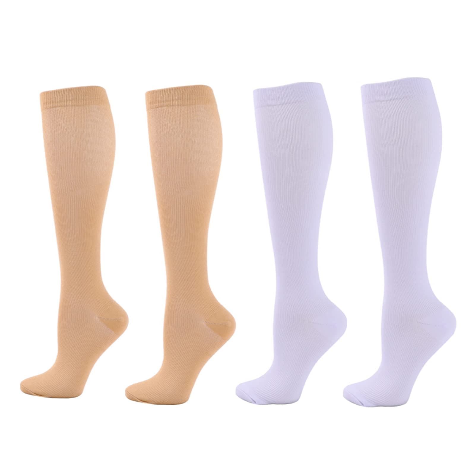 Zingso Compression Socks for Women Men, 2/3/4/6 Pairs 20-25mmHg Knee High Socks Compression Stockings for Sport, Athletic, Edema, Diabetic, Varicose Veins, Travel, Pregnancy, Nursing