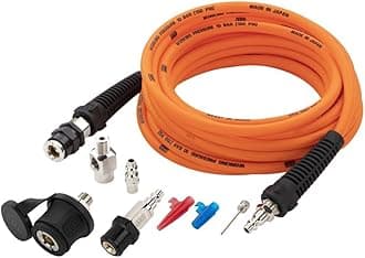 171302 V2 Portable Tire Inflation Kit, Includes High-Temperature Air Hose 23 Foot and Redesigned Accessories Kit, Quick Fitting for Universal On Board Systems and Air Compressors