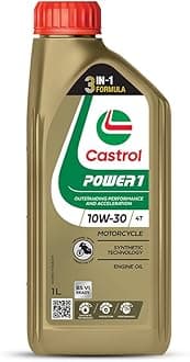 CastrolPOWER1 10W-30 4T Synthetic Engine Oil for Bikes | With 3-in-1 Synthetic Technology | Meant for High Performance Bikes | BS VI Ready |1000 ML