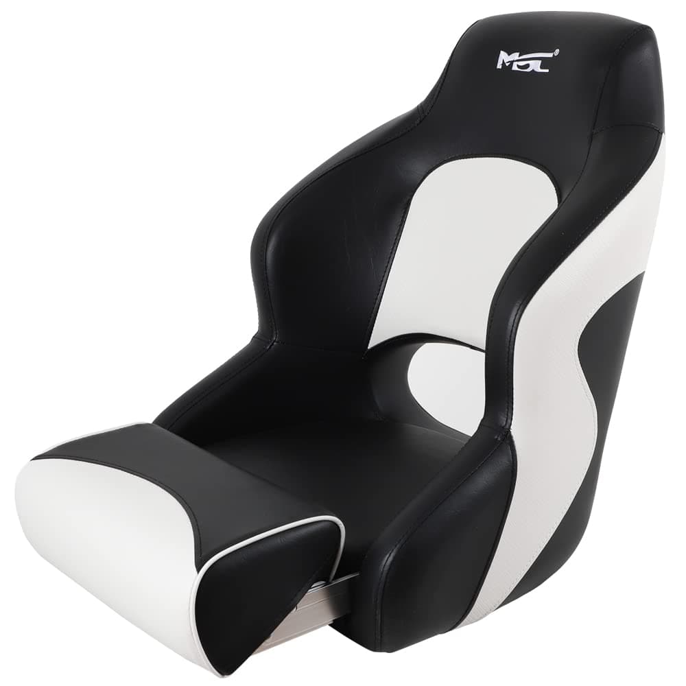 MSC Captain Boat Seat (Black/White)