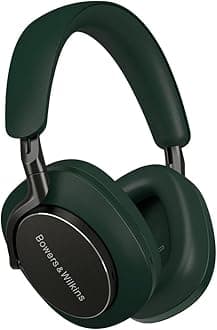 Bowers & Wilkins Px8 Wireless Headphones, Noise Cancelling Over-Ear Bluetooth Headphones with High-Resolution Audio, 6-Mic ANC, Fast-Charge, 30-Hour Battery Life - Dark Forest