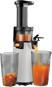 Slow Juicer, Separating Squeezers, Slow Rotation, Juicer, Small Mixer, High Juice Ratio, Not Easy to Oxidize, Compact, Fruits, Vegetables, Vitamins, Enzymes, Freshness Keep, Fresh Juice, Recipes