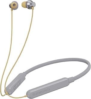 ZEBRONICS Jumbo LITE with 70 Hours Backup, Bluetooth v5.2 Wireless in Ear Neckband, Fast Charging, ENC Calling, Gaming Mode (Upto 50ms), Voice Assistant, Dual Pairing, Splash Proof, and Type C (Grey)