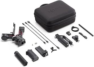 RS 3 Combo - 3-Axis Gimbal Stabilizer for DSLR and Mirrorless Camera, Automated Axis Locks, 1.8" OLED Touchscreen, RS Stabilization Algorithm, black, UAE Version with Official Warranty Support