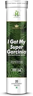 Healthy Nutrition - Just for the Health of it Veg Super Garcinia Cambogia 800mg Support Weight-Loss Effervescent 20 Tablets