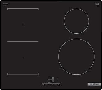 Bosch Series 4 PWP611BB5B Induction Hob with TouchSelect, CombiZone, PowerBoost and Timer Switch Off, Integrated, Black, 60cm wide
