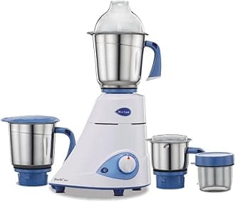 Preethi Blue Leaf Silver 600-Watt Mixer Grinder