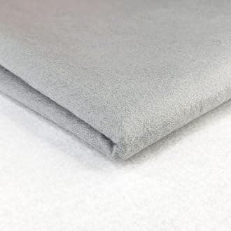 Acrylic Felt Fabric by The Metre - 60" (150cm) Extra Wide, 1mm Thick - Continuous Length Soft Crafting for Sewing, Applique, Decorations & Upholstery - Discount Fabrics LTD(Pastel Silver,5)