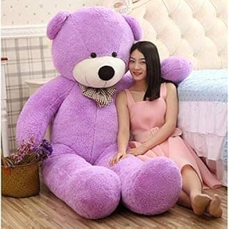 BHAGWATI Purple Teddy Bear Plush Stuffed Animals Soft Toys, Huggable Teddy Bear, Birthday Gift for Boys, Girls, Wife, Girlfriend, Women, Kids Valentine's Christmas Gift (5 Feet, Purple)