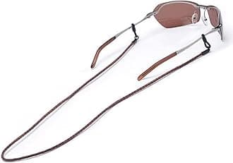 Chums Braided Leather Eyewear Retainer - Genuine Leather Eyeglass Chain to Secure Sunglasses