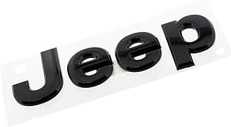 Mopar 2014 Jeep Wrangler Glossy Black Jeep Front or Rear Emblem Nameplate Decal