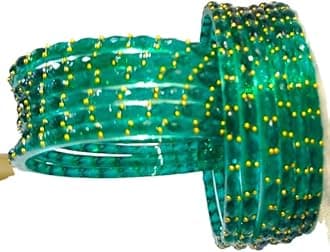 Rain Drop Glass Bangles Set For Women And Girls | Light Weight Bangles | Traditional Transparent Fancy Glass Chudi Set for Wedding, Party (12 Bangles)