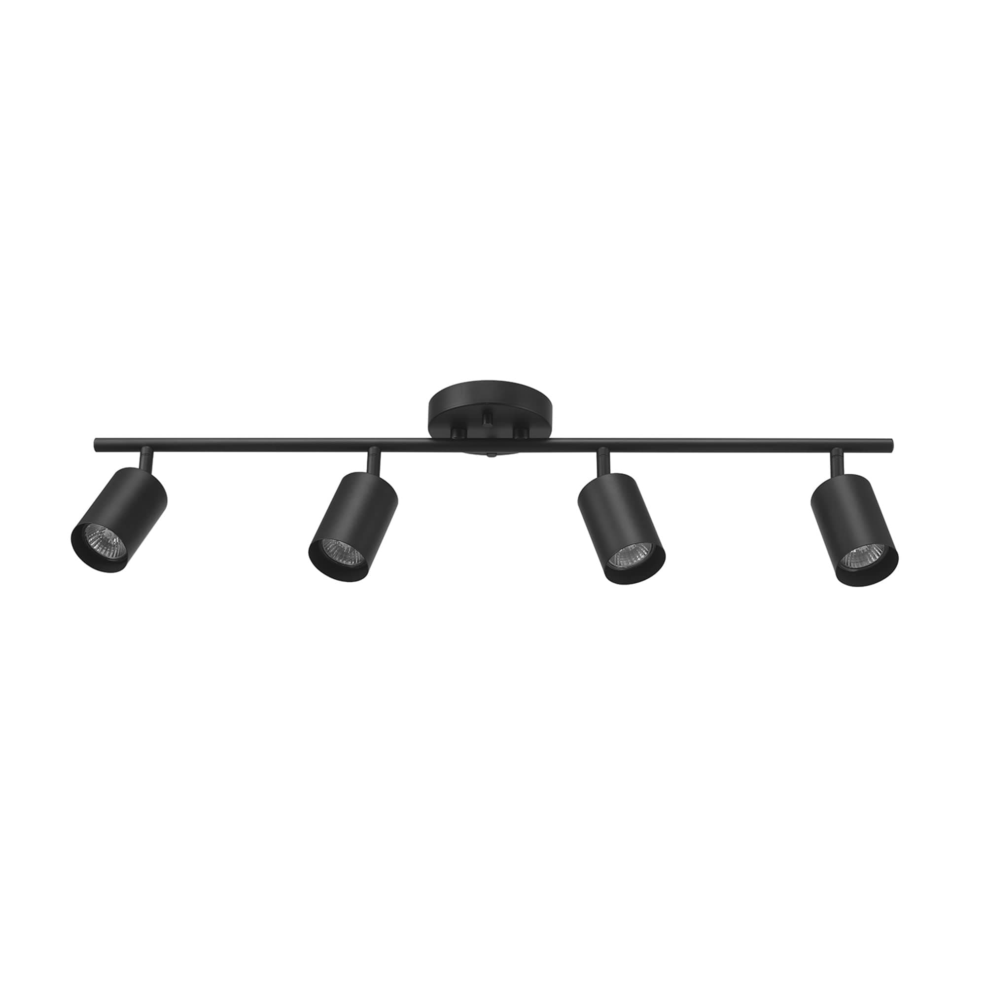 Globe Electric 64000012 30" 4-Light Track Lighting, Matte Black, Ceiling Light, Vintage, Kitchen Lights, Bulb Not Included