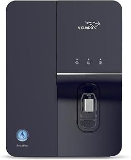 V-Guard RequPro RO UV UF Mineral Water Purifier | 5.5 L Stainless Steel Tank | India's Best Design Project 2024 | Saves 95+ Glasses of Water Daily | 8 Stages | 1-Year UNCONDITIONAL Warranty by V-Guard