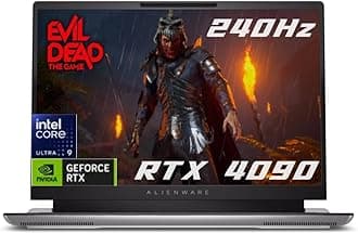 NewestDell_Alien.Ware X16 R2 2024 Gaming Laptop 16 inch QHD+ 240Hz 3ms Screen Intel_Core Ultra 9 185H 32GB RAM 2TB SSD AI PC Geforce RTX 4090 CherryMX Keyboard WebcamThunderbolt Wifi 7 Windows 11Home
