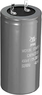 PATIKIL Motor Start Capacitor 450uf 300V 50/60Hz CD60 Running Capacitor Start Capacitor for Air Conditioners Electric Motor Start Operation