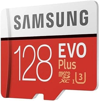 EVO Plus 128 GB microSDXC UHS-I U3 Memory Card with Adapter