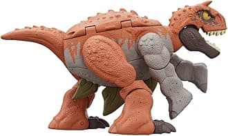 Jurassic World Dinosaur Transforming Toy, 11 Step Carnotaurus to Stegosaurus Double Danger 2 in 1 Toy, Fierce Changers, HLP07