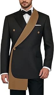 SHUZHXLZANGY Mens Tuxedo Suit Set 2 Piece Wedding Tuxedo for Men Prom Dinner Party