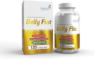 Belly Flat I 120 Capsules I Weight Loss I Appetite Blocker I Metabolism-Energy Booster I Sugar Control I Glucomannan I Choline I Garconia Cambogia I Vitamins