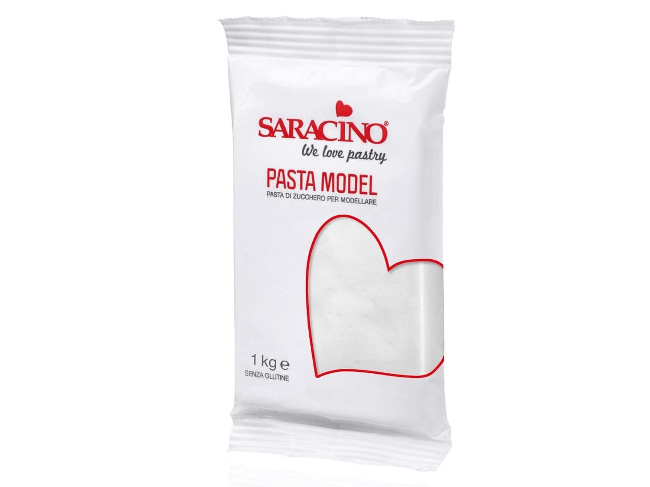 SARANICO We love pastry Sugar Paste Model White Modelling Paste 1 kg Gluten Free Made in Italy