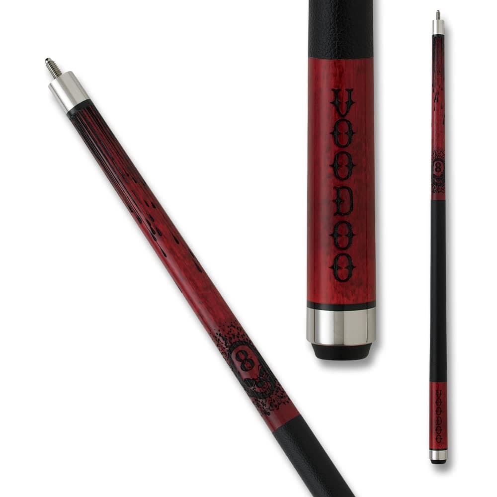 VOODOOBilliards Pool Cue Stick - Blood - Black Magic