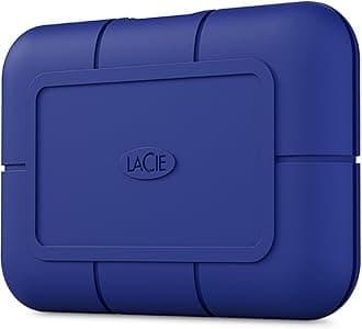 LaCie Rugged SSD Pro5 2TB, External SSD, for PC Mac & iPad,TB5, speeds 6700/5300MB/s (STNA2000400)