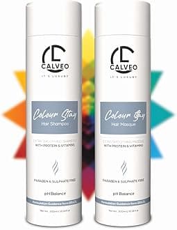 Colour Stay Hair Shampoo & Mask Duo | Luxury Professional Hair Care for Color-Treated Hair | Deep Hydration, Frizz Control, Keratin-Infused Smoothness, Salon-Grade Repair & Shine for Men & Women