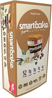 Smart Baking Company Smartcake, Sugar Free, Gluten Free, Low Carb, Keto Dessert(Vanilla Latte, 8 CT)
