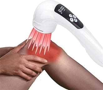 Red Light Therapy for Body, Portable Near Infrared Light Therapy for Pain, Cold Laser Therapy Device for Joint, Muscle & Tissue (3x808nm+10x650nm)