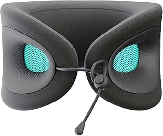 Travel Essential Neck Pillow - Fits Most Neck Sizes (11-21 inches) - Evolution X Three Ways to Adjust for Ultimate Comfort on Long Flights (Turquoise)