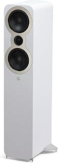 Q Acoustics3050c Floorstanding Speaker Satin White (Price displayed is for 1 Unit, for Complete Pair Please Order 2 Units) Stereo Speakers for Surround Sound/Home Theater