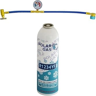 1KGCA Car Aircon AC 1pcs R1234yf Compatible Refill Recharge Regas Gas + Hose Gauge Kit Clima Accessories DIY filler tube