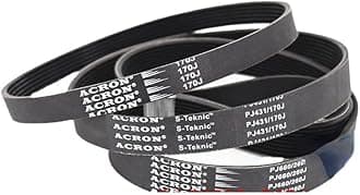 MYruN V-Belt Treadmill Belt Drive Belt 230J/PJ584 240J/PJ610 3/5Ribs Rubber Multi Groove Belt Multi Wedge Treadmill Motor Bike Fitness MYruN (Size : 230J-PJ584, Style : 1PC_10RIBS)