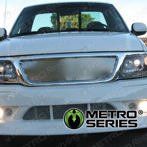 Universal Aluminum Perforated Mesh Grille Insert 48" x 12" Silver (3 Pack)