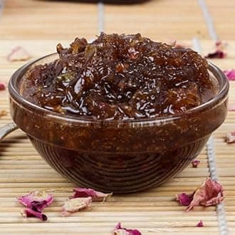 FreshoCartz Natural Himalayan Gulkand - Rose Petals Jam (Made with Mishri /Crytal Sugar & Rose Petals) (900gm)
