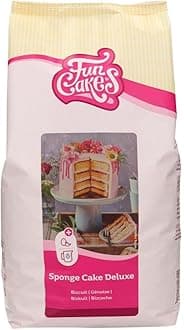 FunCakes Mix for Sponge Cake Deluxe Easy to Use, Wonderfully Light Sponge Cake, Perfect for Cake Decoration, Confectioner Quality, Cake base, Halal, 4 kg