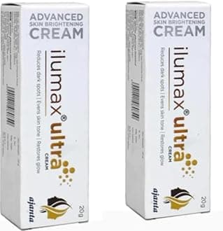 Ajanta Ilumax Ultra Cream, 20g (Pack of 2), Reduces Dark Spots, Evens Skin Tone, Restores Glow