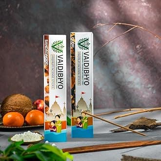Luxury Incense Sticks | Sandalwood & Oudh | Combo Economy Pack of 2 | 60 Agarbatti Sticks in Each Packet | Herbal | Perfect for Outdoor Use | Eco-Friendly Packaging | 2 Free Stands Inside