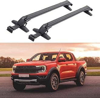 2PCS Cross Bar for Ford Ranger Raptor 2015-2022Ford Ranger Raptor 2015-2022, Roof Racks Car Top Luggage Carrier Rails Auto Lockable Roof Mount Baggage Rack