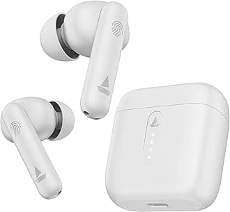 Airdopes 141 / Airdopes 148, Low Latency, ENx Tech, 42HRS Battery, Fast Charge, IWP, IPX4, v5.1 Bluetooth Earbuds, TWS Ear Buds Wireless Earphones with mic (Pure White)